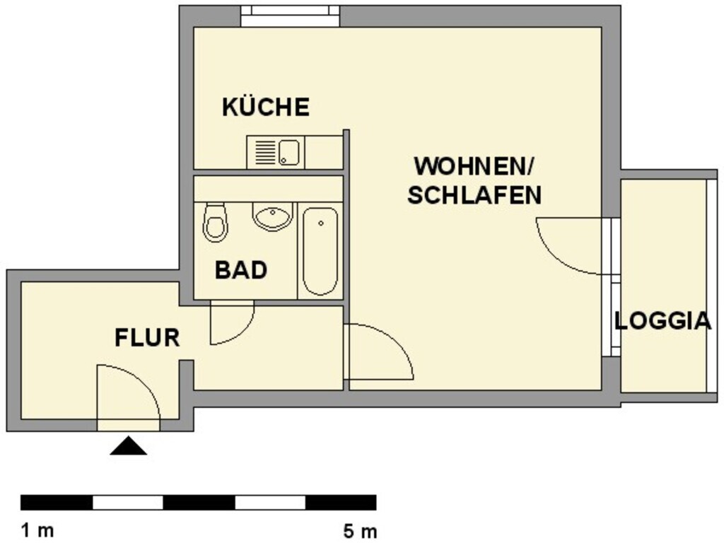 1-Raum-Wohnung - Foto 4